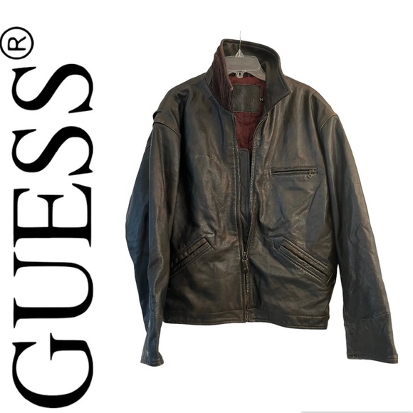 Guess Other - - Faux Leather Moto Jacket size: Large